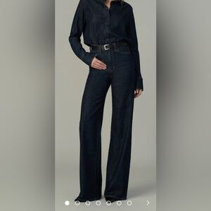 Joe's Jeans Dark Blue Flare & Wide Leg Jeans